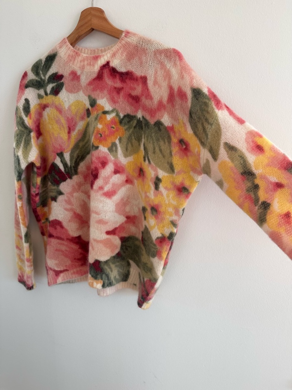 Sezane wool mohair Clarissa jumper in London Bouquet size Small - Picture 5 of 8